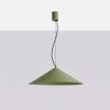 Suspensions Acier Vert Olive LED 1 Fint