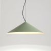 Suspensions Acier Vert Olive LED 1 Fint