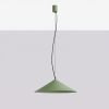 Suspensions Acier Vert Olive LED 1 Fint