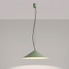 Suspensions Acier Vert Olive LED 1 Fint