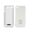 Coque, batterie et stand pour iPhone4 / 4S, 1500mAh, (Blanc)