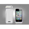 Coque, batterie et stand pour iPhone4 / 4S, 1500mAh, (Blanc)