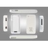 Coque, batterie et stand pour iPhone4 / 4S, 1500mAh, (Blanc)