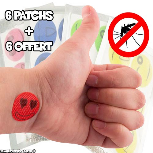 Lot 6 Autocollants Patch Anti Moustique + 6 Offert au meilleur prix