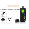 Dongle Smart TV Android 4.2 - Dual Core 1,4 GHz, Bluetooth, DLNA, 8 Go de mémoire