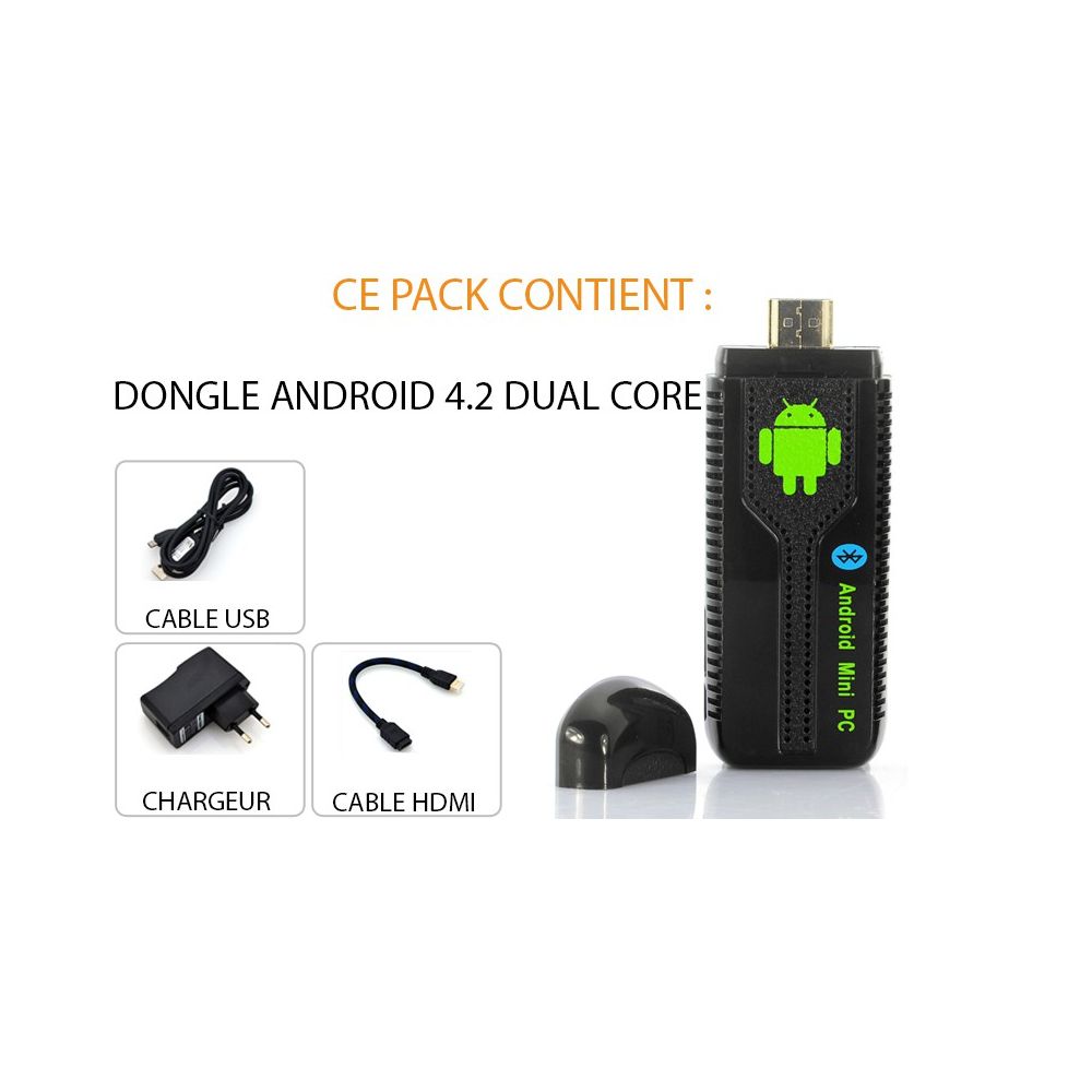 Dongle smart tv Android 4.2 Dual Core au meilleur prix