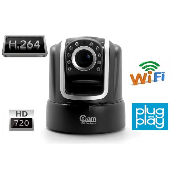 Caméra IP PTZ, Plug and Play, audio bidirectionnel, HD 720p