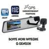 Rétroviseur LCD 1080p, GPS, vision nocturne IR + caméra de recul