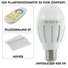 Pack Ampoule LED RGB 6W + Télécommande RF tactile