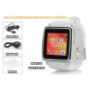 Montre Bluetooth Smart Watch - Tactile, Sync SMS, contact et appel (Blanc)