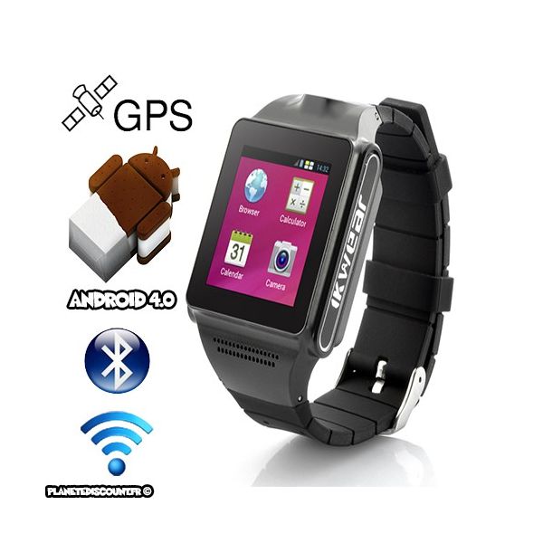 Montre Android Smart Phone Watch - Dual Core 1GHz, caméra 5MP, écran OGS