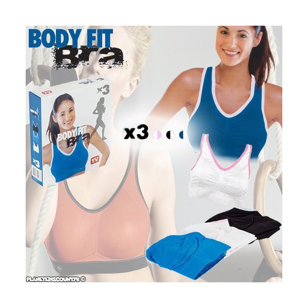 Soutiens Gorge de Sport Fit Bra (pack de 3)