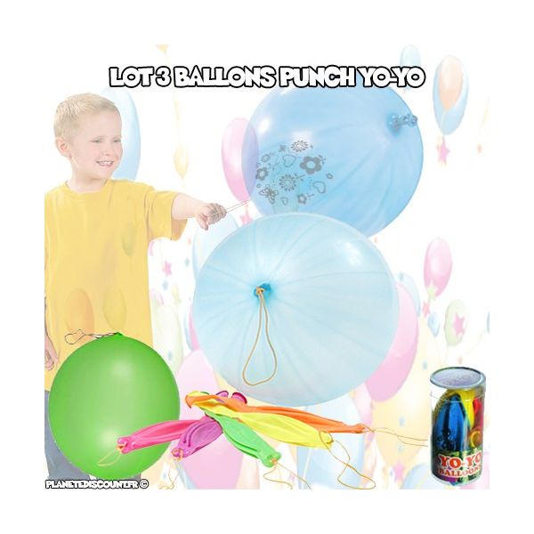 Ballons Géants Punch Yo-Yo (pack de 3)