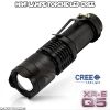 Mini Lampe de Poche LED CREE 360 Lumens, Métal