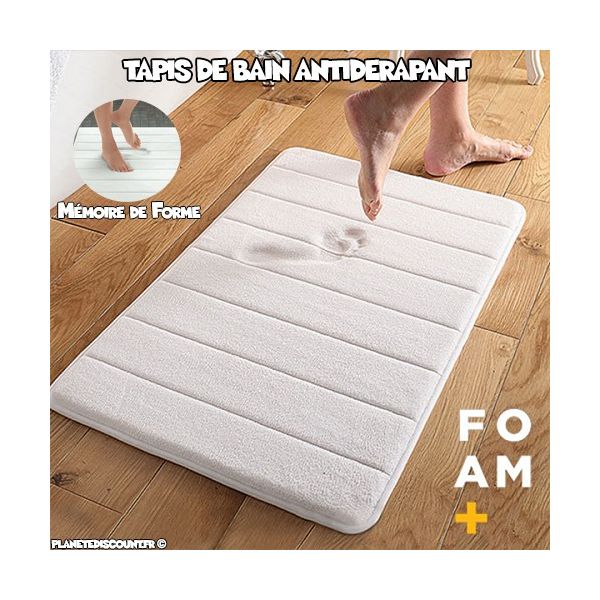 Tapis de Bain Antidérapant à mémoire de forme