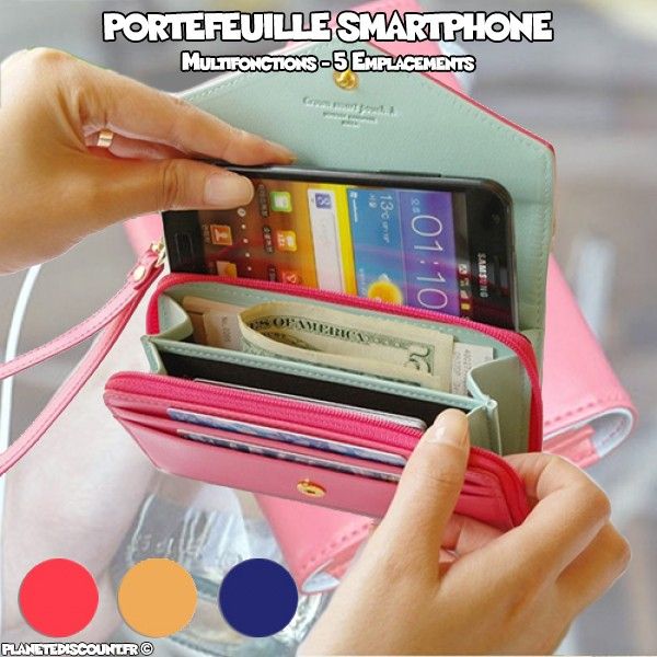 Portefeuille Smart pour Téléphone Portable