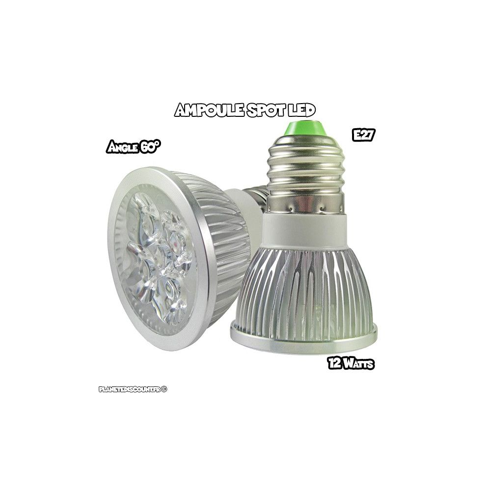 Achat / Vente Ampoule spot LED E27, 12W, Blanc froid pas cher