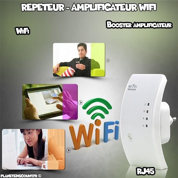 Répéteur, Booster amplificateur signal sans fil WiFi, RJ45 pas cher