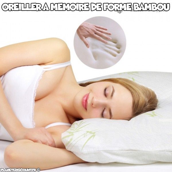 Oreiller à mémoire de forme Bambou