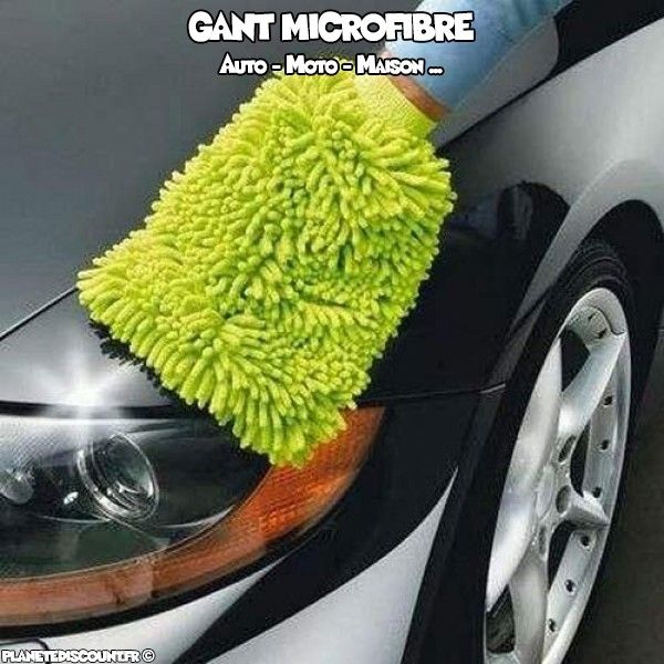 Gant microfibre pour voiture