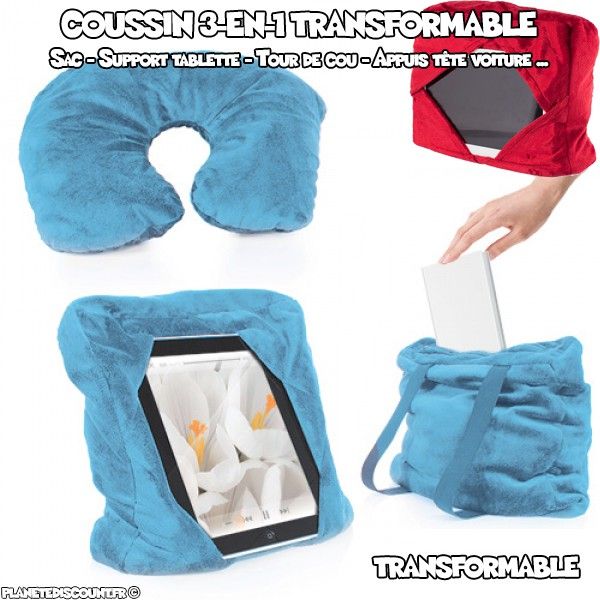 Coussin 3 en 1 transformable