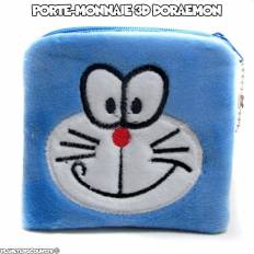 Porte-monnaie peluche 3D - Doraemon