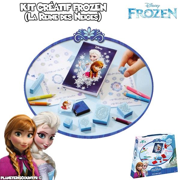 Coffret kit créatif tampons la Reine des Neiges - Disney