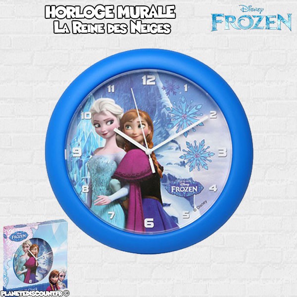 Horloge murale Disney Achat horloge la Reine des Neiges pas cher