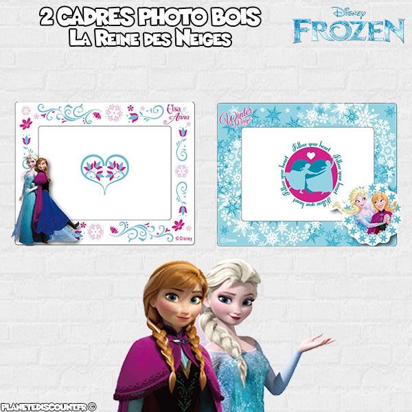 2 Cadres Photo La Reine des Neiges