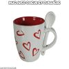 Tasse Mug avec motif coeur et petite cuillère