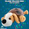 Peluche veilleuse chien avec mélodies et lumières