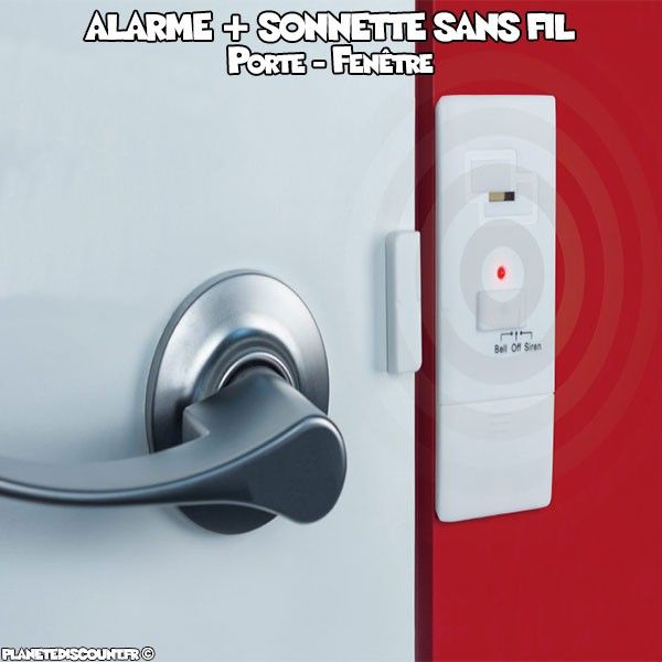 Alarme aimantée de sécurité pour porte et fenêtre