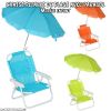 Chaise pliante de plage avec parasol enfant