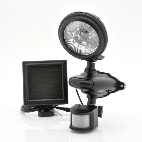Lampe de sécurité LED solaire - détection de mouvement PIR, résistant aux intempéries