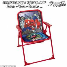 Quickdraw Chaise Pliable Enfant Spiderman Marvel - Chaise Camping Plage Jardin Super-Héros, Léger Portable Jusqu'à 30 Kg Avec Verrou Sécurité