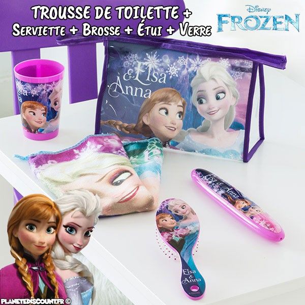 Trousse de toilette La Reine des Neiges avec accessoires