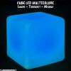 Cube meuble Tabouret LED sans fil