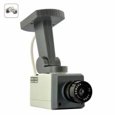 Caméra de sécurité factice - Détecteur de mouvements, Voyant LED, Batterie