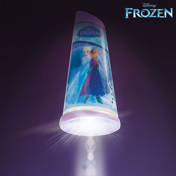 Lampe De Chevet Reine Des Neiges 2 – Création Artisanale Panoramique Serviettage