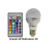 Ampoule E27 LED 16 couleurs avec télécommande
