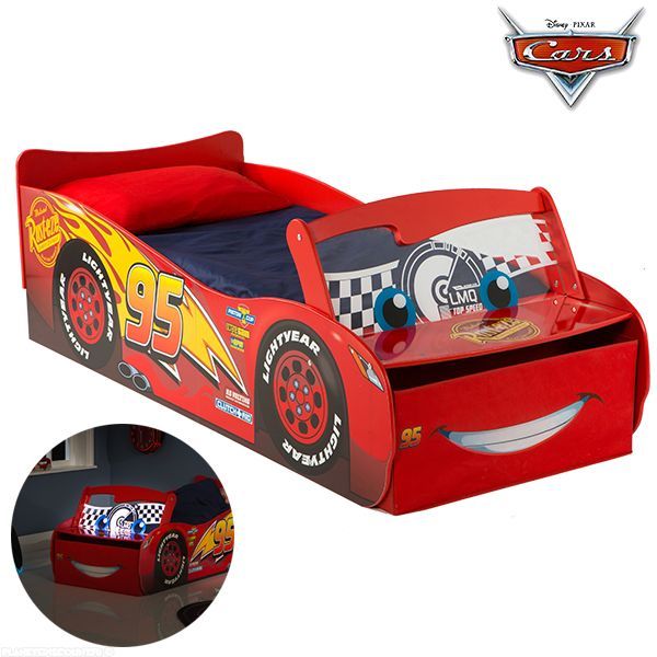 Lit enfant lumineux Cars Disney Flash McQueen