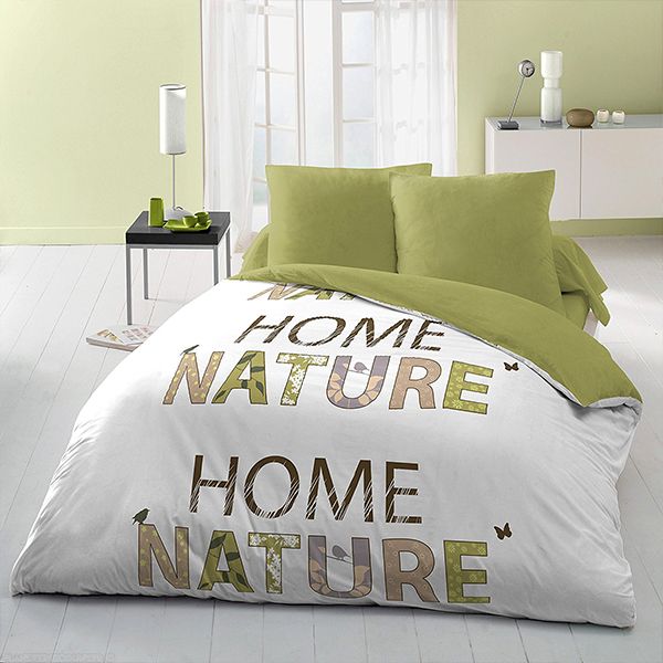 Parure housse de couette 240x220 cm home nature