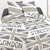 Housse de couette coton 220x240 cm London Flag Rétro