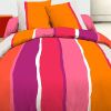 Housse de couette 100% coton 240x260 cm Lilly orange