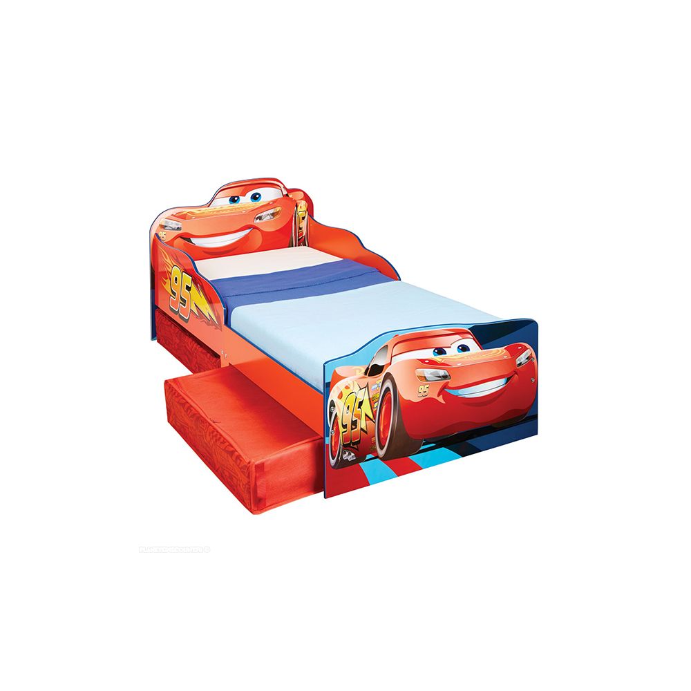 Lit enfant Cars avec rangements 140x70 Design Disney. Le lit enfant Cars Flash McQueen avec rangements Disney pour un matelas de dimension 70 x 140 cm, avec sommier et 2 tiroirs de rangement. Lit enfant Cars avec rangements 140x70 Design Disney. Le lit enfant Cars Flash McQueen avec rangements Disney pour un matelas de dimension 70 x 140 cm, avec sommier et 2 tiroirs de rangement.
