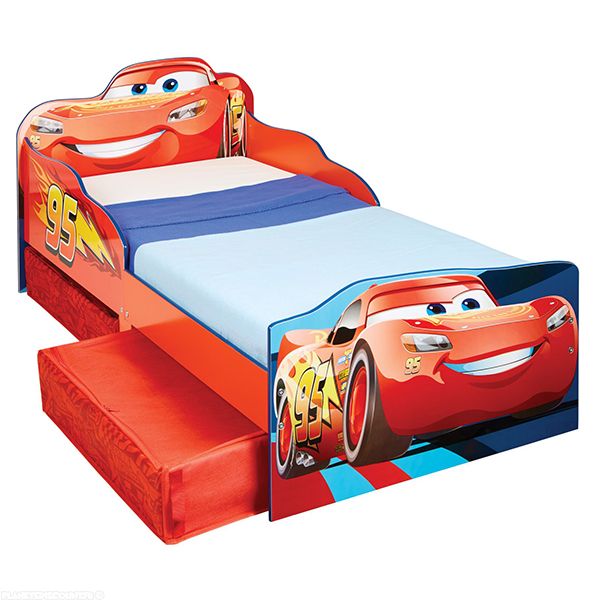 Lit enfant Cars avec rangements 140x70 Design Disney