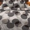 Parure de couette 220x240 cm 100% coton Bubble Dark