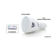 2-en-1 Ampoule LED et lampe de poche - 4 Watts, Télécommande, E27
