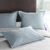 Taie d'oreiller 65x65 avec volant Percale Pearl Blue