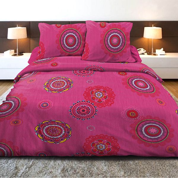 Parure de couette 220x240 cm microfibre Bleuette Rouge